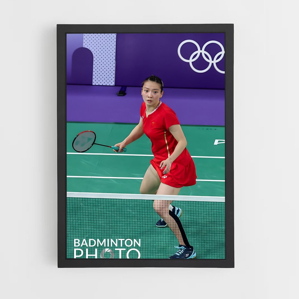 Poster Huang yaqiong – affiche Badminton (vue 2)